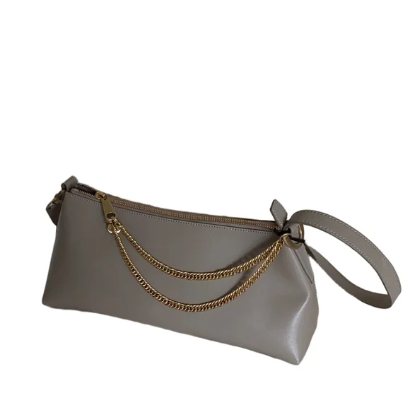 ZAC POSEN EARTHA MINI ZIP TOP SHOULDER BAG IN SMOKE EMBER - Picture 6 of 6